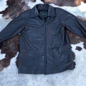 80s/90s 100% canadien leather jacket